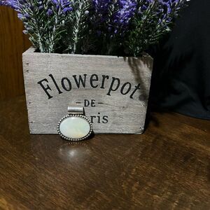 Vintage Mother Of Pearl, Pendant, ATI Mexico, 925 sterling Silver, Bolero Pendan